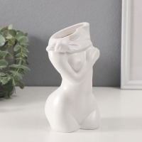 Сувенир полистоун вазон "Скульптура. Женское тело" 9,9х18,6 см