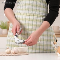 Пресс для чеснока Доляна «Металлик», 19,5 см, цвет серебряный Пресс для чеснока Доляна «Металлик», 19,5 см, цвет серебряный