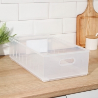 Контейнер для хранения без крышки ROLLY, 11,5 л, 24,2×45×12,9 см, прозрачный Контейнер для хранения без крышки ROLLY, 11,5 л, 24,2×45×12,9 см, прозрачный