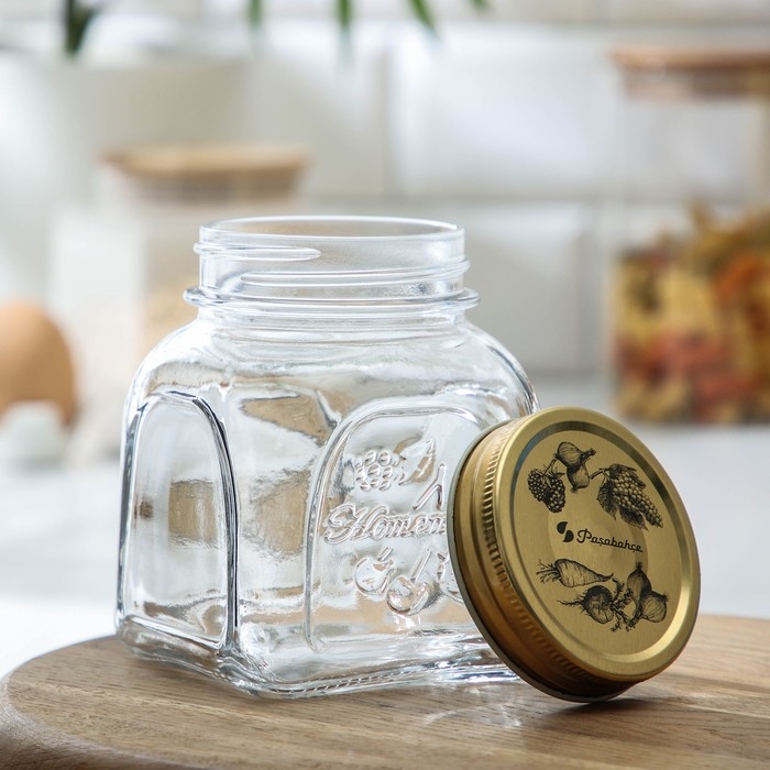 Банка для сыпучих продуктов стеклянная «Хоммейд», 500 мл, с крышкой Банка для сыпучих продуктов стеклянная «Хоммейд», 500 мл, с крышкой