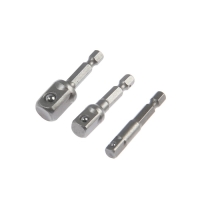 Набор адаптеров для торцевых головок ТУНДРА, короткие, 1/2, 3/8 и 1/4" х 50 мм, 3 шт. Набор адаптеров для торцевых головок ТУНДРА, короткие, 1/2, 3/8 и 1/4" х 50 мм, 3 шт.