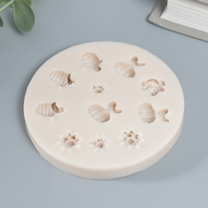 Молд силикон Молд силикон "Пчёлки и цветочки" 11 предметов