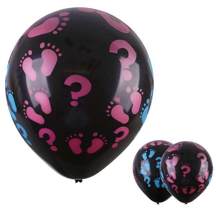 Шар латексный 18" &laquo;Детские пяточки&raquo;, набор 2 шт.