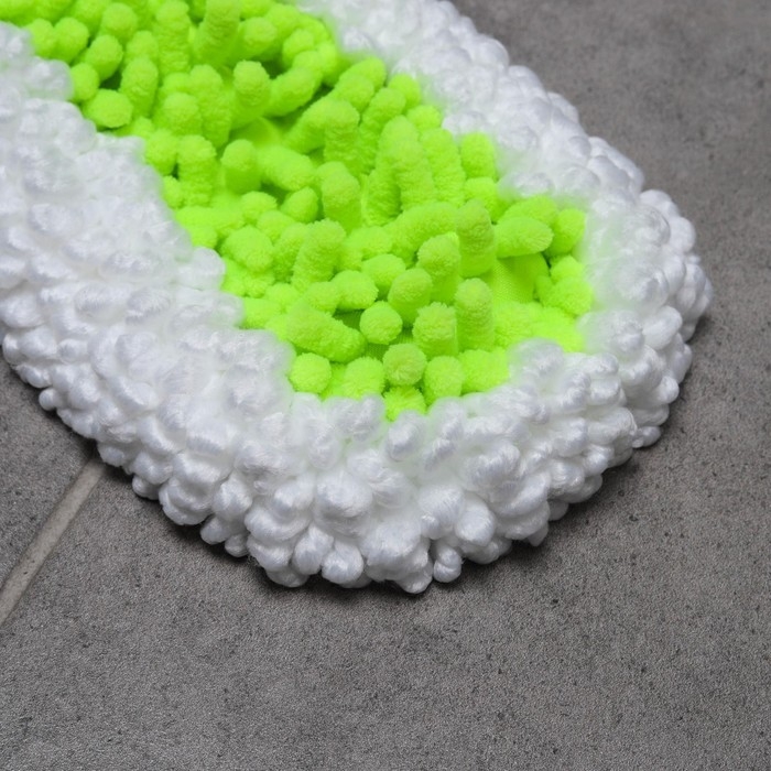 Швабра для мытья пола Доляна, микрофибра 38&times;8 см, гибкие края, телескопическая ручка 80(120) см