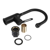 Смеситель для кухни ZEIN Z3741, "капелька", однорычажный, высота излива 13 см, черный Смеситель для кухни ZEIN Z3741, "капелька", однорычажный, высота излива 13 см, черный