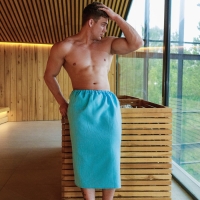 Полотенце на липучке килт для бани и сауны 150х75 см, мужской, хлопковый, 150 гр/м, МИКС Полотенце на липучке килт для бани и сауны 150х75 см, мужской, хлопковый, 150 гр/м, МИКС