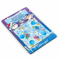 Новогодняя деревянная головоломка для детей &laquo;Новый год! Приключение пингвина&raquo;, 21 х 15 см