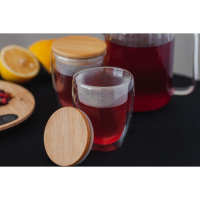 Стакан стеклянный с двойными стенками &laquo;Эко&raquo;, 330 мл, цвет прозрачный