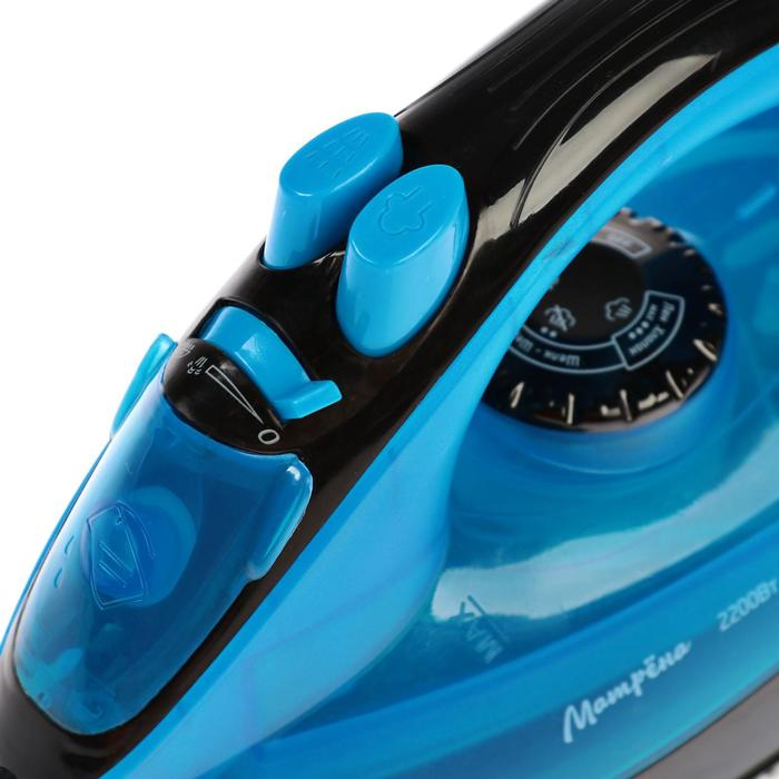 Утюг Утюг "МАТРЁНА" MA-047, 2200 Вт, стальная подошва, синий