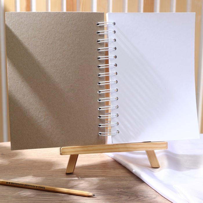 Скетчбук в твердой обложке А5, 80 листов 160 г/м2 &laquo;Кот&raquo;