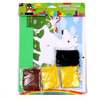 Набор для творчества: аппликация EVA крошкой и раскраска + маска на резинке &laquo;Живоные&raquo;