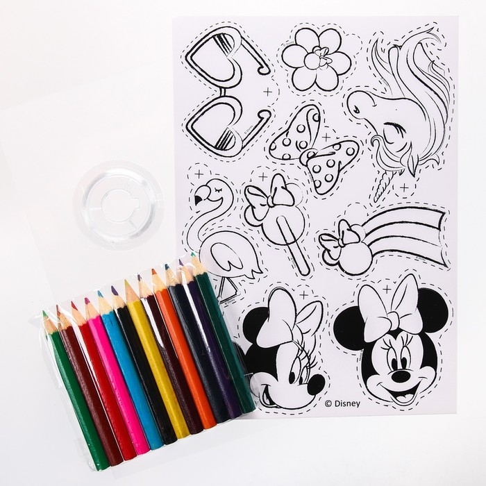 Набор для творчества &laquo;Создай украшения&raquo;, сделай 9 шармов своими руками, Минни и единорог