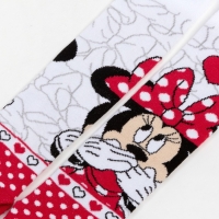 Колготки Дисней &laquo;Минни Маус&raquo;, цвет красный/белый, 104-110 см