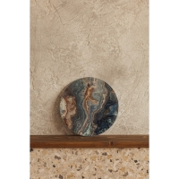 Доска разделочная стеклянная Доляна &laquo;Мрамор оникс&raquo;, d=20 см