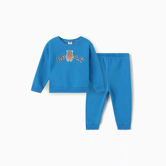 Костюм для мальчиков (свитшот, брюки), НАЧЁС, цвет синий, рост 86 см Костюм для мальчиков (свитшот, брюки), НАЧЁС, цвет синий, рост 86 см