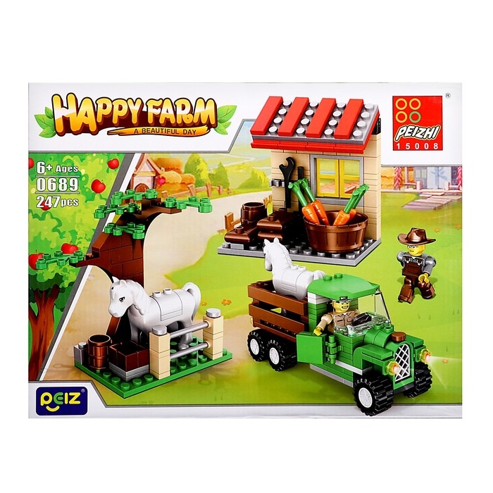 Конструктор Ферма &laquo;Конюшня&raquo;, 247 деталей