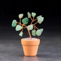 Сувенир в горшочке "Дерево Энергии. Авантюрин зеленый", натуральный камень, 9 х 3,5 см Сувенир в горшочке "Дерево Энергии. Авантюрин зеленый", натуральный камень, 9 х 3,5 см