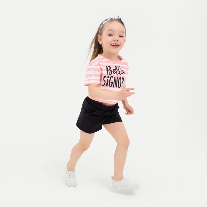 Шорты для девочки с рюшей KAFTAN "Amore", размер 34 (122-128)