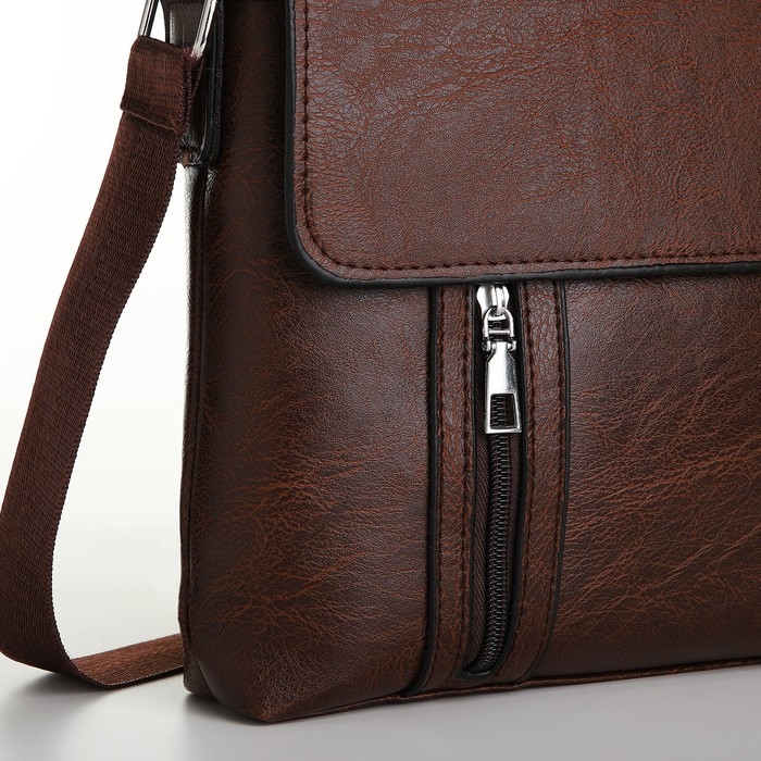 Сумка мужская, цвет коричневый
