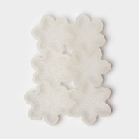 Силиконовый молд для леденцов и шоколада &laquo;Снежинки&raquo;, 17&times;10&times;0.8 см, d=5 см, d=4.5 см, цвет прозрачный