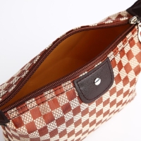 Косметичка на молнии, цвет коричневый