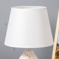 Настольная лампа "Жасмин" Е14 40Вт бело-золотой 20х20х33 см RISALUX