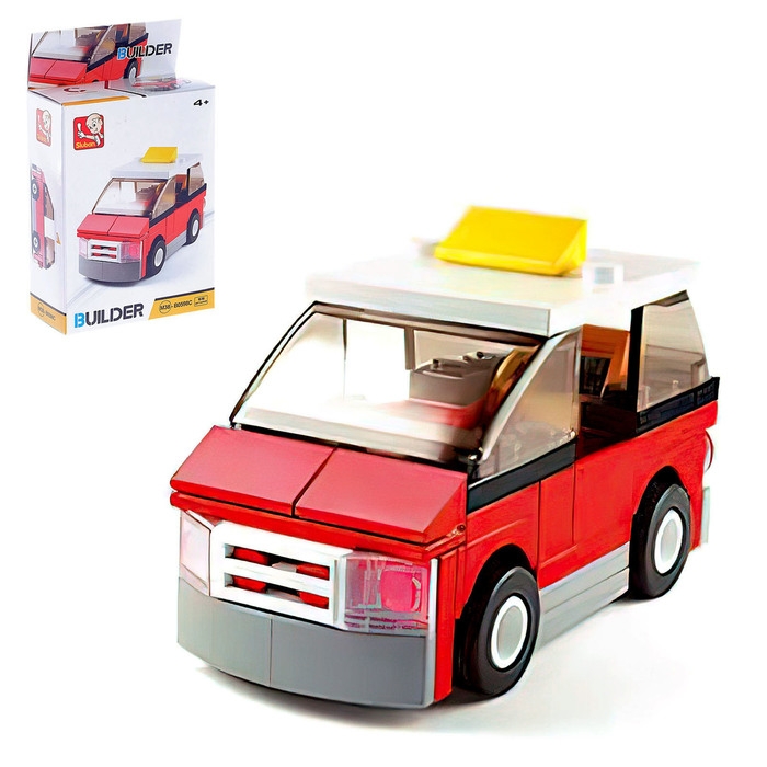 Конструктор «Городской транспорт», 59 деталей, 4 вида, МИКС Конструктор «Городской транспорт», 59 деталей, 4 вида, МИКС