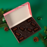 Новый год. Шоколадное ассорти "С новым годом, рождеством" , пенал красный, 125 г Новый год. Шоколадное ассорти "С новым годом, рождеством" , пенал красный, 125 г