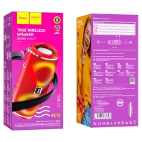 Портативная колонка Hoco HC12, 10 Вт, ВТ 5.0, FM, AUX, 1200 мАч, красная Портативная колонка Hoco HC12, 10 Вт, ВТ 5.0, FM, AUX, 1200 мАч, красная