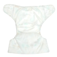 Многоразовый подгузник &laquo;Перья&raquo;, 3-15 кг, цвет белый, Крошка Я