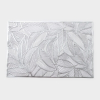 Салфетка сервировочная на стол Доляна &laquo;Листопад&raquo;, 45&times;30 см, цвет серебряный