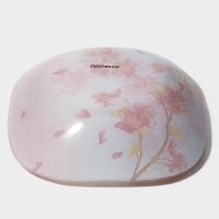 Салатник стеклянный Доляна &laquo;Сакура&raquo;, 400 мл, 15&times;15 см, цвет розовый