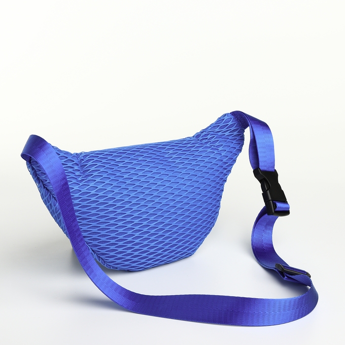 Поясная сумка на молнии, цвет синий Поясная сумка на молнии, цвет синий
