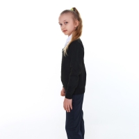 Джемпер-обманка для девочки, цвет чёрный, рост 152-158см Джемпер-обманка для девочки, цвет чёрный, рост 152-158см
