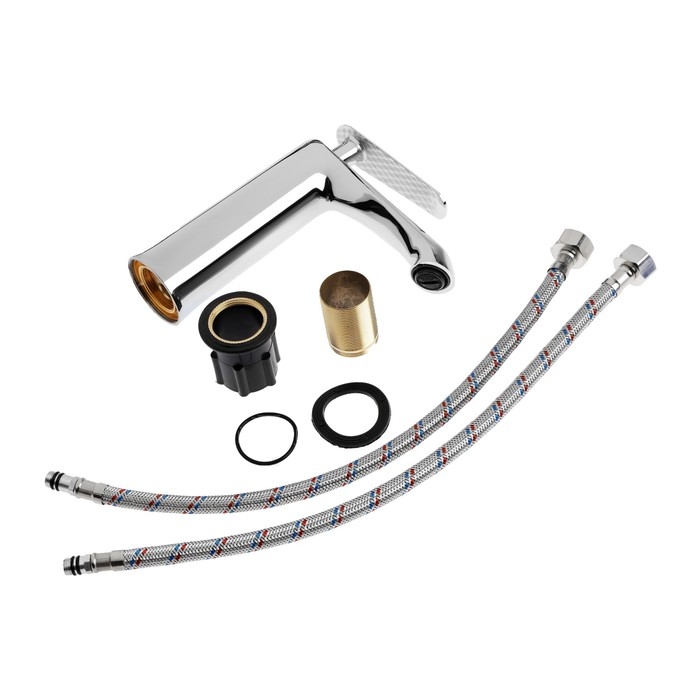 Смеситель для раковины ZEIN Z3832, однорычажный, высота излива 12 см, хром Смеситель для раковины ZEIN Z3832, однорычажный, высота излива 12 см, хром