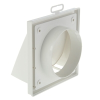 Выход стенной ERA 1515К10ФВ, 150x150 мм, с обратным клапаном, с фланцем d=100 мм, белый Выход стенной ERA 1515К10ФВ, 150x150 мм, с обратным клапаном, с фланцем d=100 мм, белый