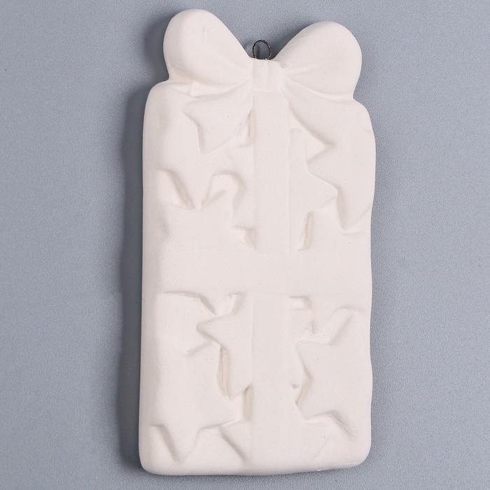 Новый год! Ёлочное украшение под раскраску &laquo;Подарок с бантиком&raquo;, с подвесом