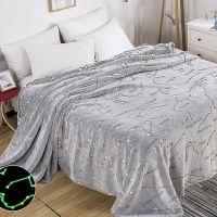 Плед светящийся 180х200 см &laquo;Созвездие&raquo;, велсофт 260г/м