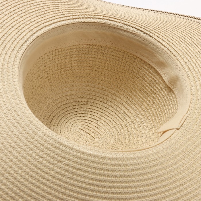 Шляпа женская MINAKU, цв. молочный, р-р 58 Шляпа женская MINAKU, цв. молочный, р-р 58