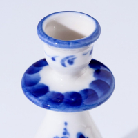 Подсвечник маленький, гжель Подсвечник маленький, гжель