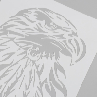 Трафарет пластик "Орёл" 21х29,7 см