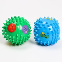 Набор развивающих тактильных мячиков &laquo;Цифры и буквы&raquo;, с пищалкой, 2 шт, Крошка Я