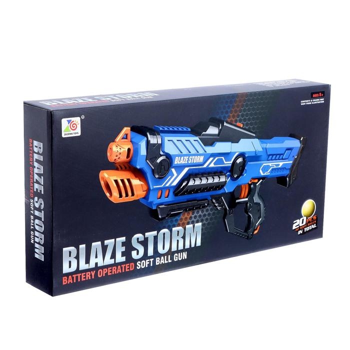 Бластер «Демон», стреляет мягкими шариками, работает от батареек Бластер «Демон», стреляет мягкими шариками, работает от батареек