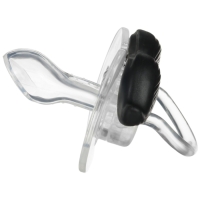 Соска - пустышка силиконовая ортодонтическая &laquo;Мишка&raquo;, от 0 мес., с колпачком, цвет черный