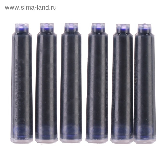 Картридж для перьевой ручки Schneider, 6 штук, кобальтовый, синий, картонная коробка Картридж для перьевой ручки Schneider, 6 штук, кобальтовый, синий, картонная коробка