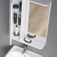 Шкаф-зеркало Spectrum 55, левый, с подсветкой, 55 х 75 х 15 см Шкаф-зеркало Spectrum 55, левый, с подсветкой, 55 х 75 х 15 см