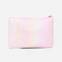 Набор косметичек 2 в 1 на молниях, цвет розовый