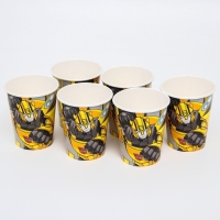 Набор бумажной посуды, на 6 персон "С Днем Рождения", Трансформеры