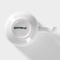 Кружка керамическая Доляна Coffee break, 380 мл, цвет белый Кружка керамическая Доляна Coffee break, 380 мл, цвет белый