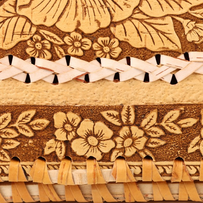 Хлебница "Маки", береста